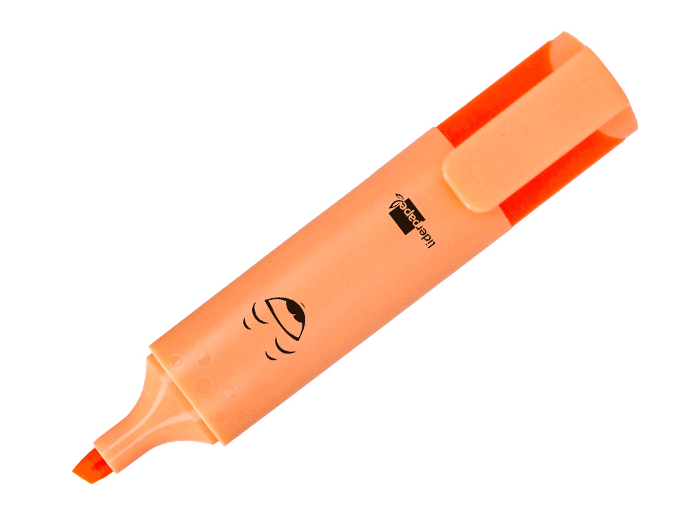 SURLIGNEUR LIDERPAPEL FLUORESCENT POINTE BISEAUTE ETUI DE 6 UN COLORIS PASTEL ASSORTIS