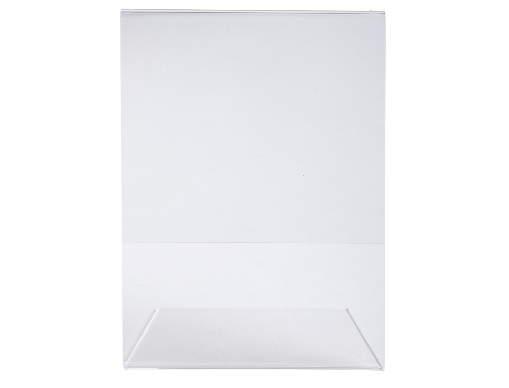 PORTE-VISUEL EXACOMPTA ACRYLIQUE INCLINE VERTICAL A5 COLORIS CRISTAL