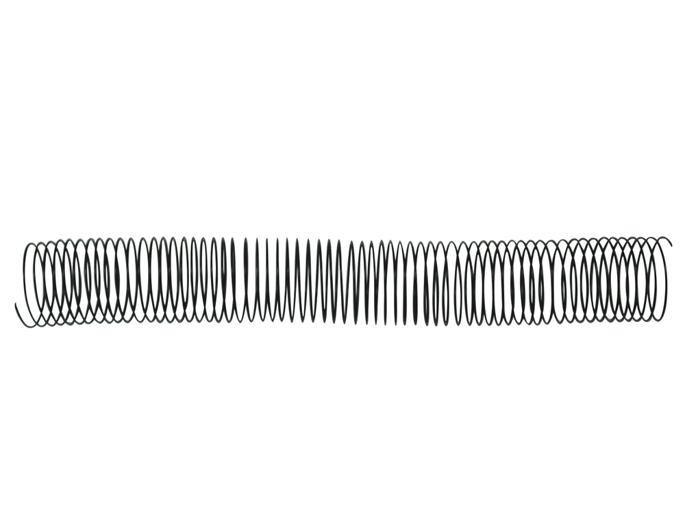 SPIRALE Q-CONNECT MÉTALLIQUE RELIEUR PAS 5:1 260F CALIBRE 1.2MM DIAMÈTRE 30MM COLORIS NOIR BOÎTE 50 UNITÉS