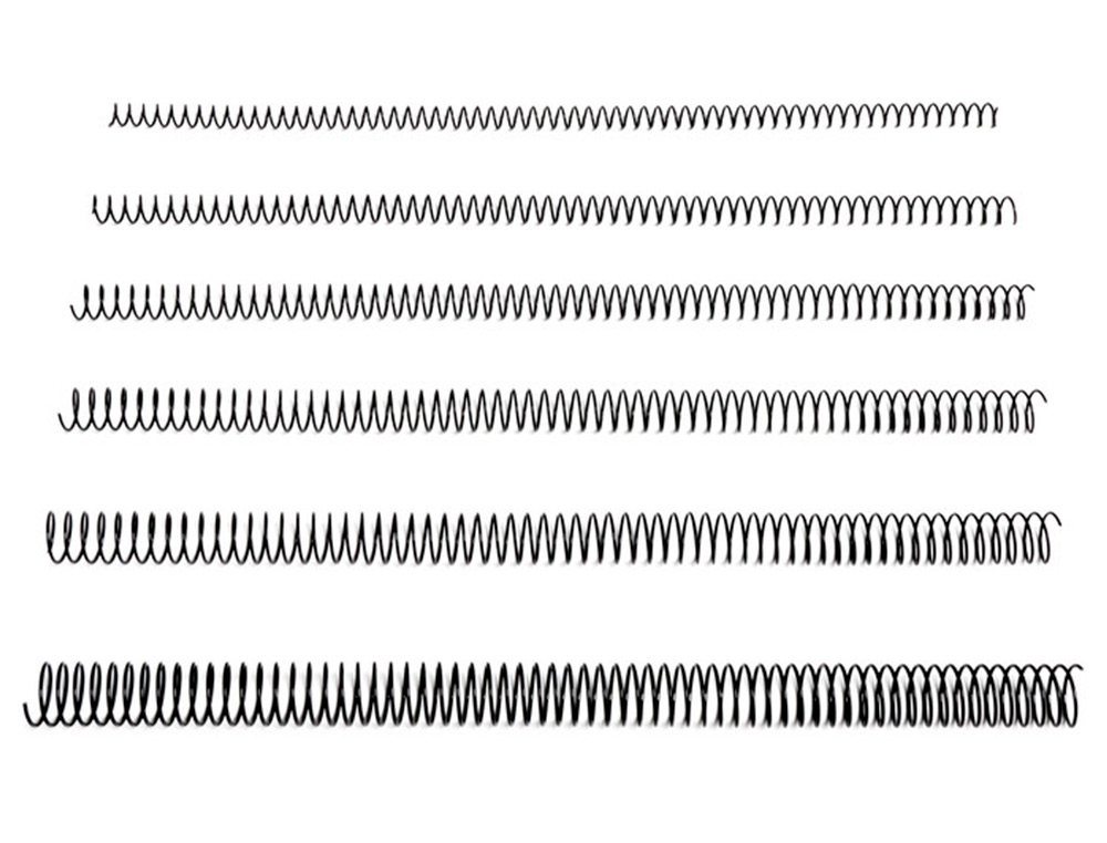 SPIRALE Q-CONNECT MÉTALLIQUE RELIEUR PAS 5:1 260F CALIBRE 1.2MM DIAMÈTRE 30MM COLORIS NOIR BOÎTE 50 UNITÉS