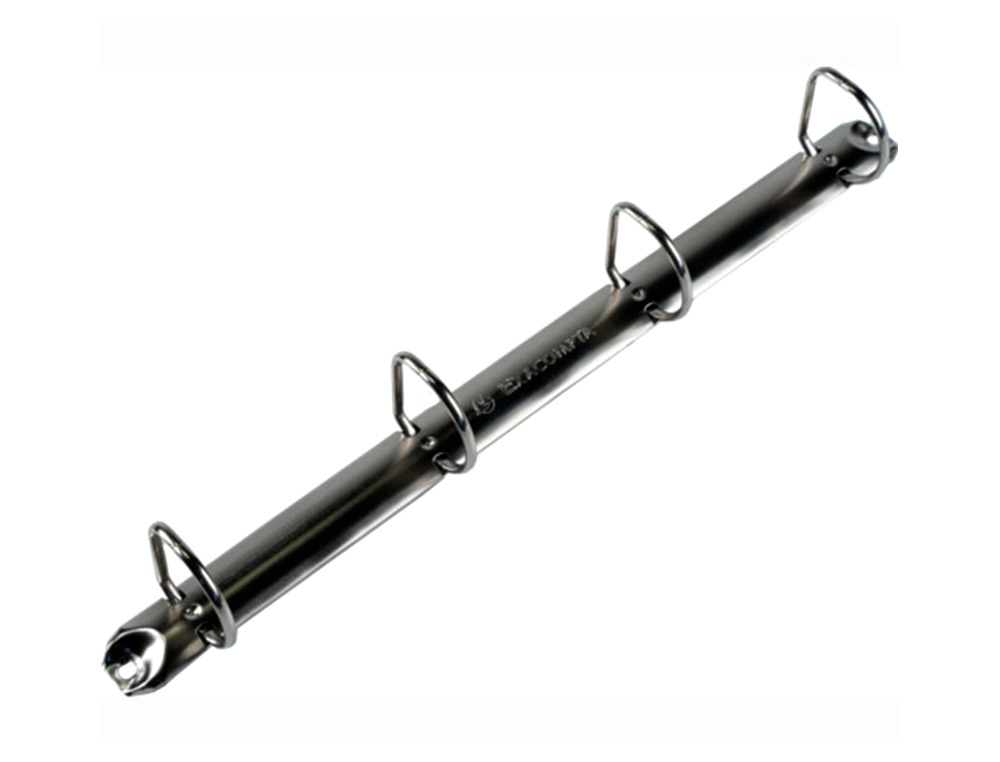CLASSEUR EXACOMPTA KREACOVER 4 ANNEAUX 15MM A4+ CARTON RECOUVERT POLYPROPYLNE DOS 38MM PERSONNALISABLE BLANC