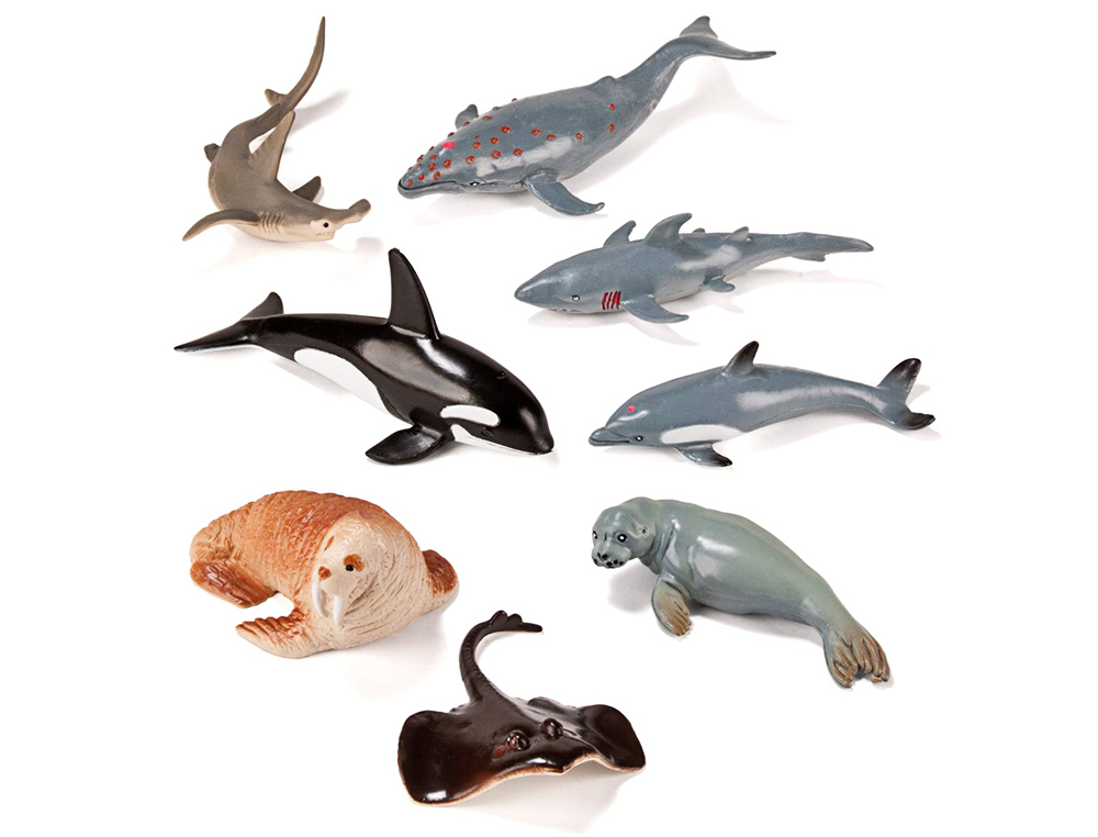 JEU MINILAND ANIMAUX MARINS 8 FIGURINES