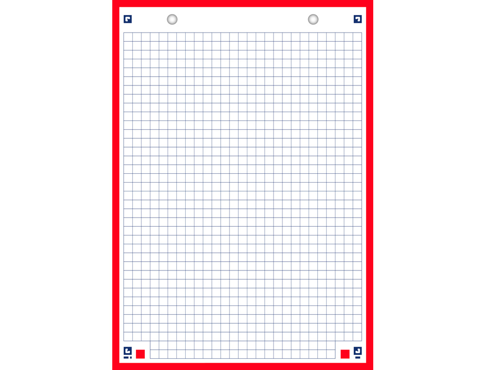 CAHIER DE FICHES BRISTOL 2.0 OXFORD A5 14,8X21CM 5X5MM COULEUR 30 UNITS