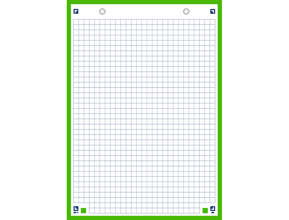 CAHIER DE FICHES BRISTOL 2.0 OXFORD A5 14,8X21CM 5X5MM COULEUR 30 UNITS