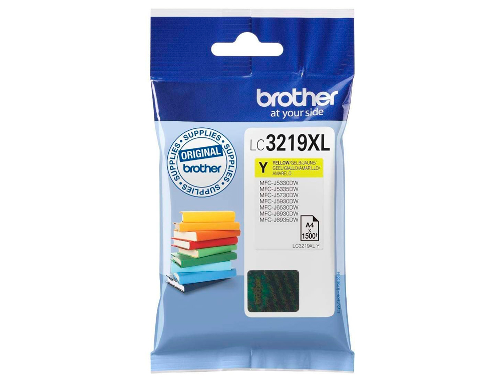 CARTOUCHE BROTHER JET D'ENCRE LC3219 COULEUR JAUNE HAUTE CAPACIT 3000P