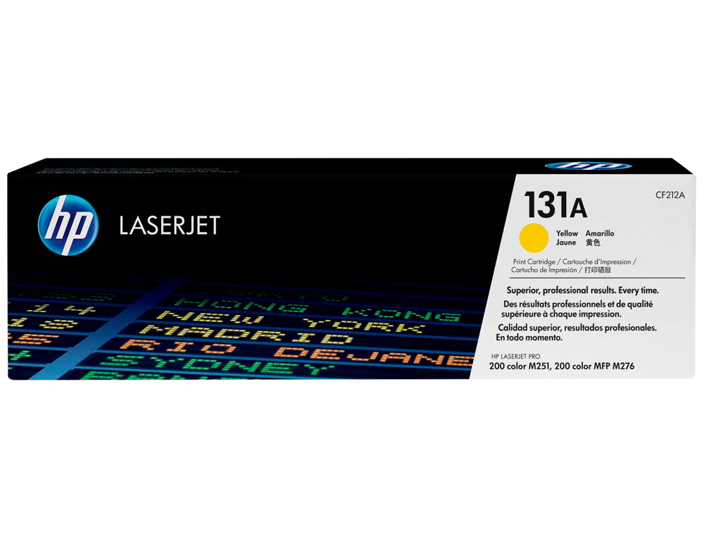 TONER LASER HP 131A CF212A POUR LASERJET PRO M251/M276 COULEUR JAUNE 1800P