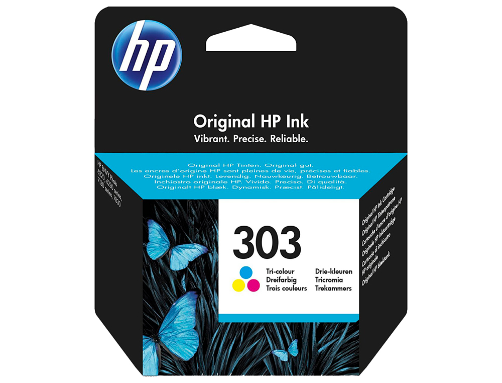 CARTOUCHE HP 303 JET D'ENCRE ENVY PHOTO 6230/7130/7830 3 COULEURS MAGENTA/JAUNE/CYAN 200P