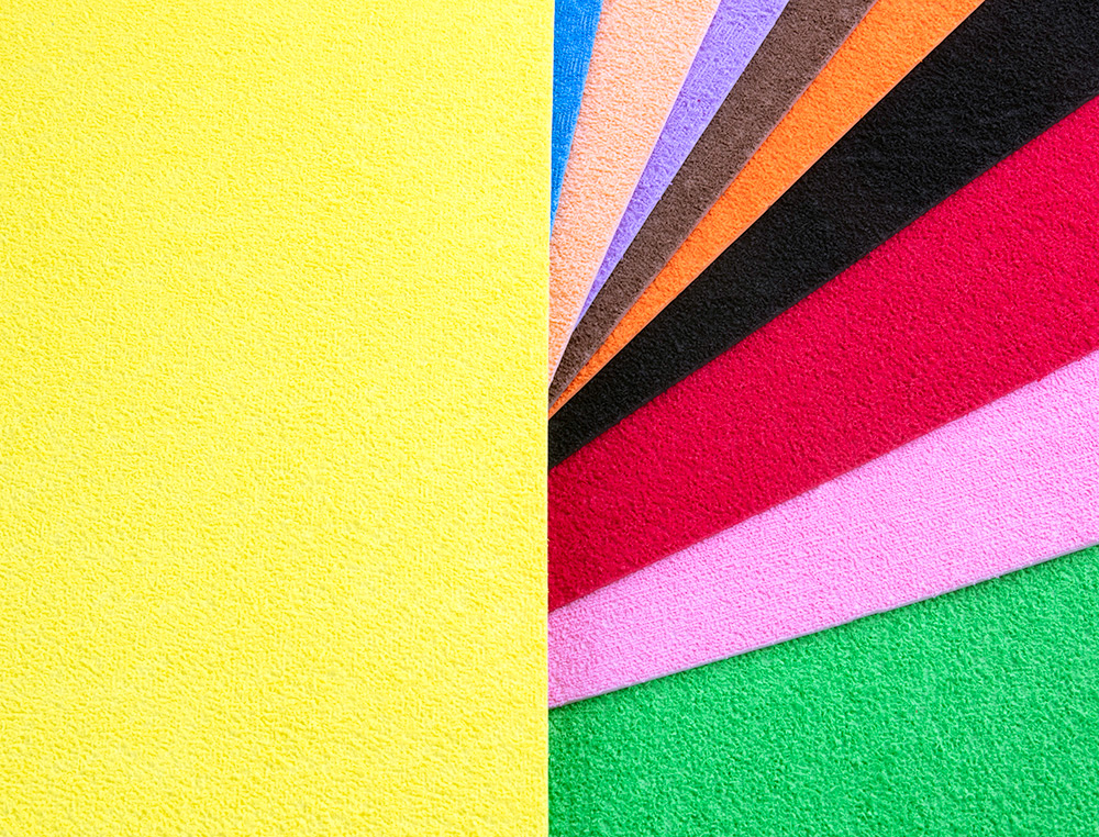 PLAQUE MOUSSE LIDERPAPEL TEXTURE SERVIETTE 50X70CM 60G/M2 ÉPAISSEUR 2MM UNICOLORE NOIR