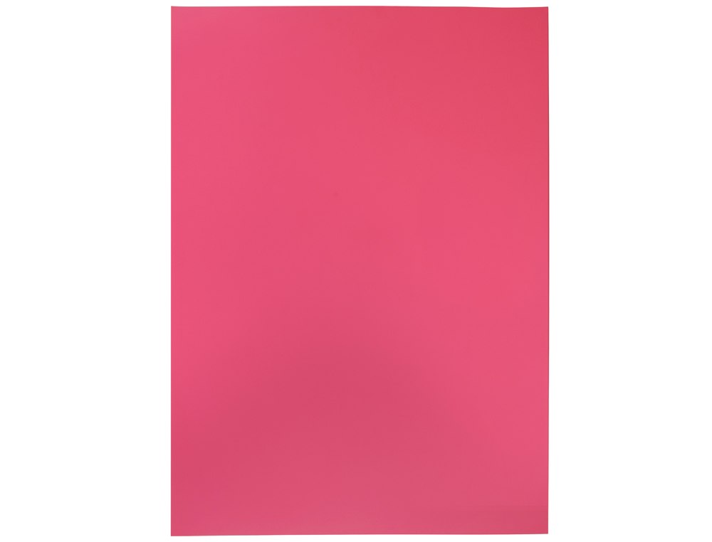 PLAQUE MOUSSE LIDERPAPEL 50X70CM 60G/M2 ÉPAISSEUR 1.5MM UNICOLORE ROSE FLUORESCENT