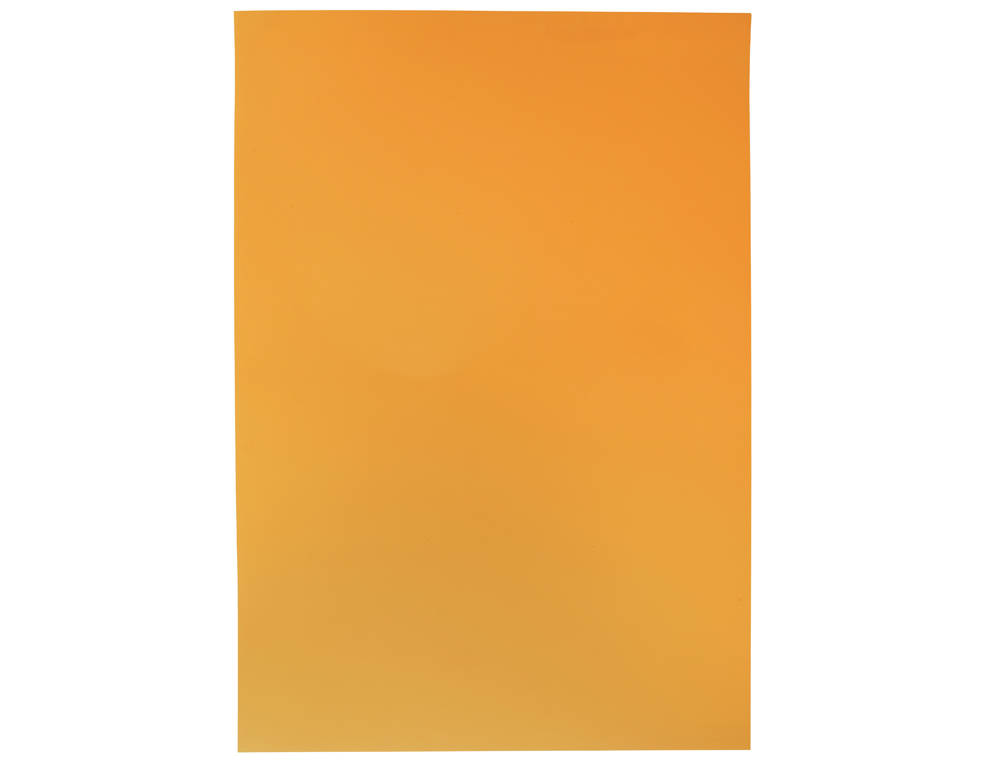 PLAQUE MOUSSE LIDERPAPEL 50X70CM 60G/M2 ÉPAISSEUR 1.5MM UNICOLORE ORANGE FLUORESCENT
