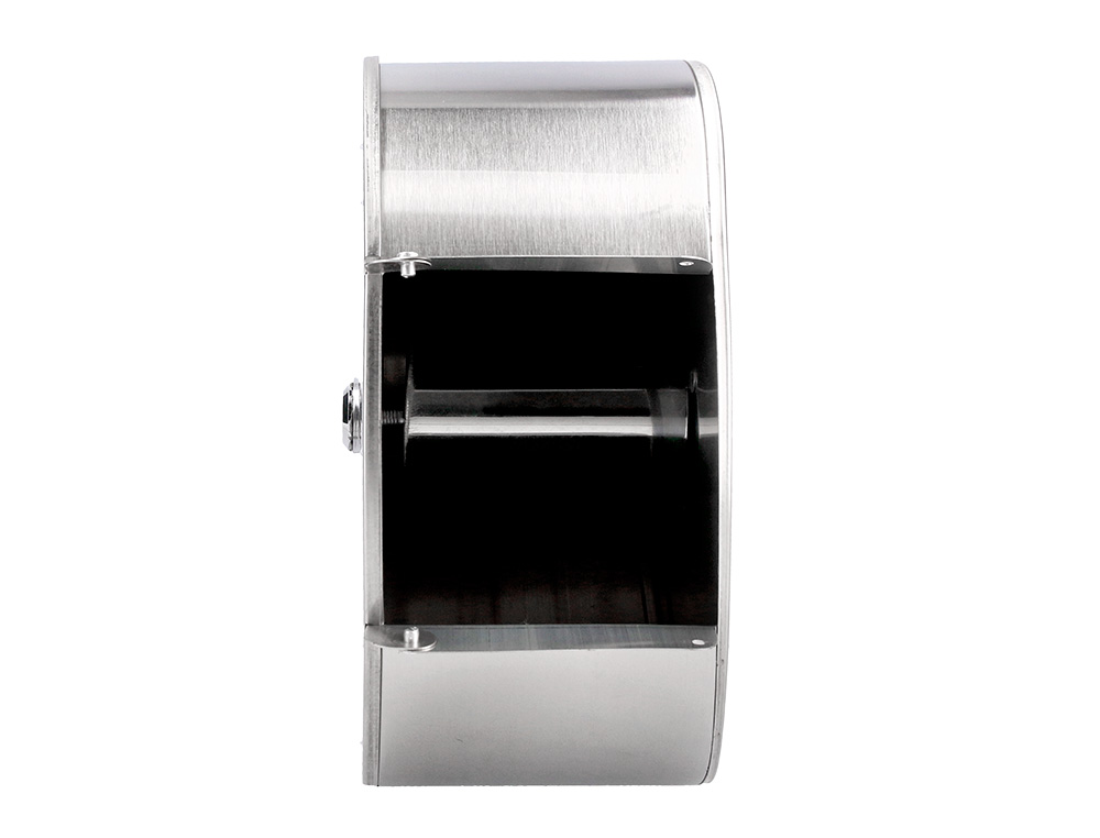 DISTRIBUTEUR PAPIER TOILETTE Q-CONNECT ACIER INOXYDABLE FERMETURE SERRURE 2 CLEFS 115X254X265MM