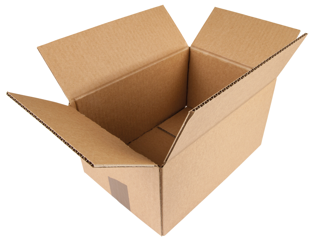 CAISSE AMERICAINE Q-CONNECT CARTON RECYCLE CANNELURE 5MM 300X200X150MM