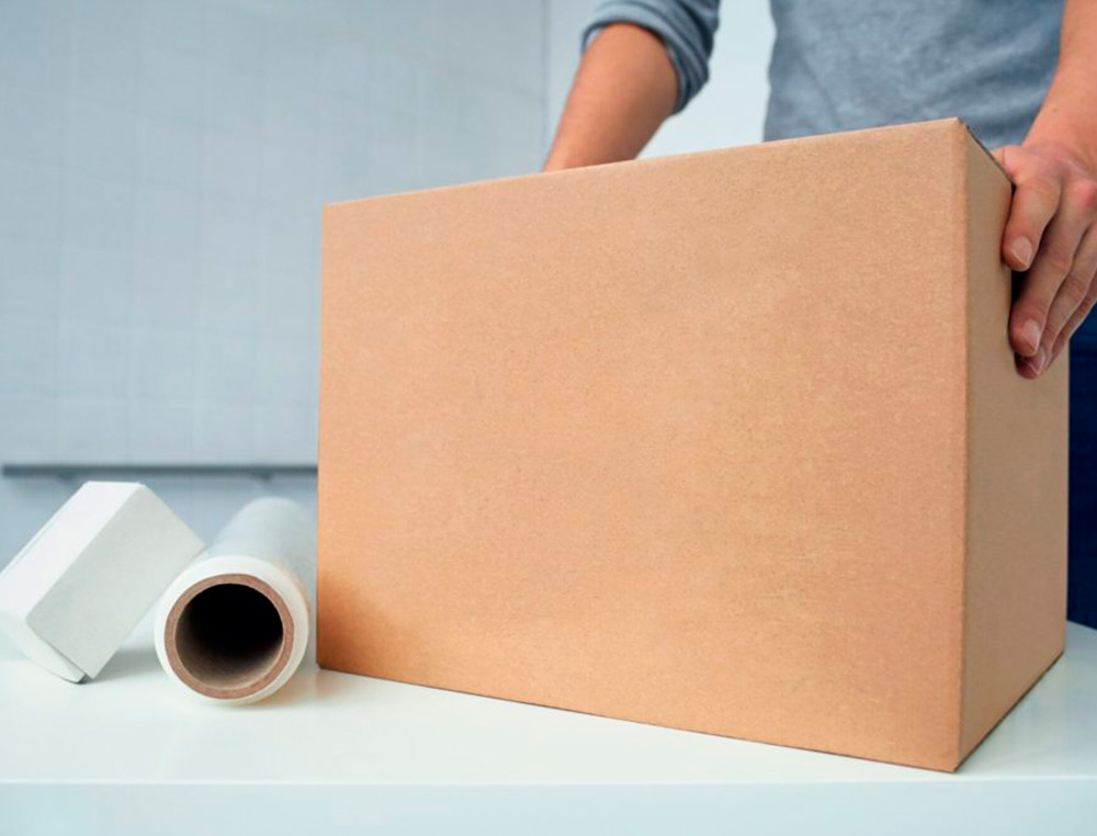 CAISSE AMERICAINE Q-CONNECT CARTON RECYCLE CANNELURE 5MM 300X200X150MM