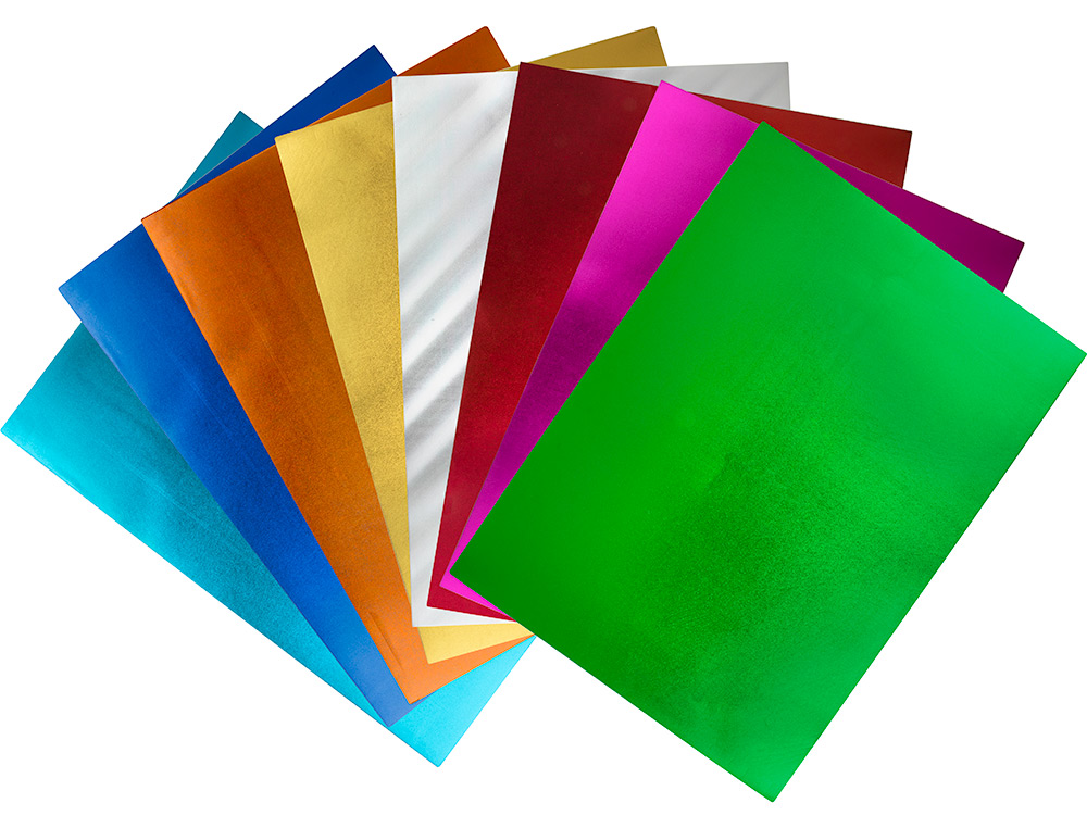 PLAQUE MOUSSE LIDERPAPEL MÉTALLISÉE 50X70CM 60G/M2 ÉPAISSEUR 2MM UNICOLORE OR