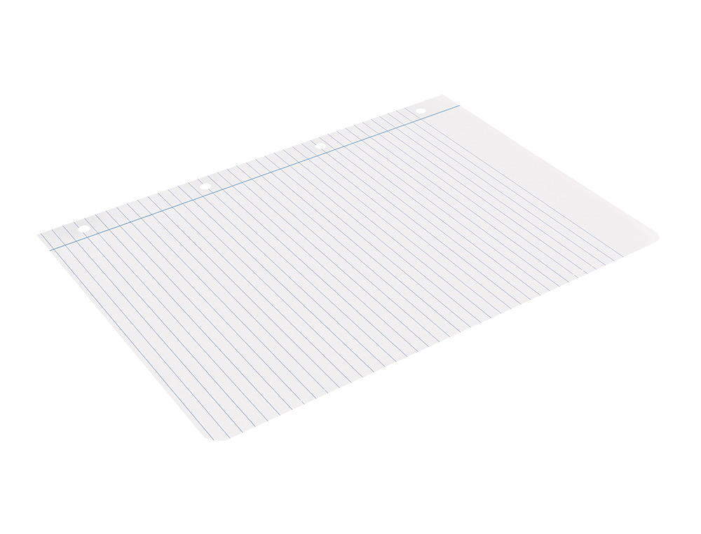 BLOC-NOTES LIDERPAPEL 100 FEUILLES ENCOLLÉES 100G A4 100 G/M2 LIGNÉ HORIZONTAL MARGE 4 TROUS