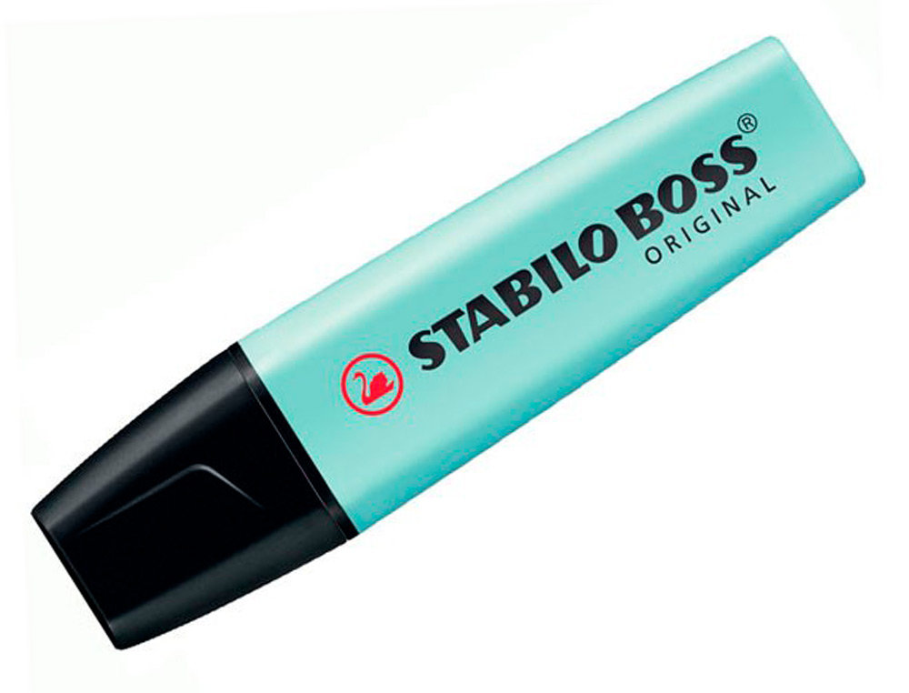 SURLIGNEUR STABILO BOSS PASTEL TRAC 2/5MM POINTE BISEAUTE ENCRE BASE EAU RSISTANTE LUMIRE TOUCHE TURQUOISE