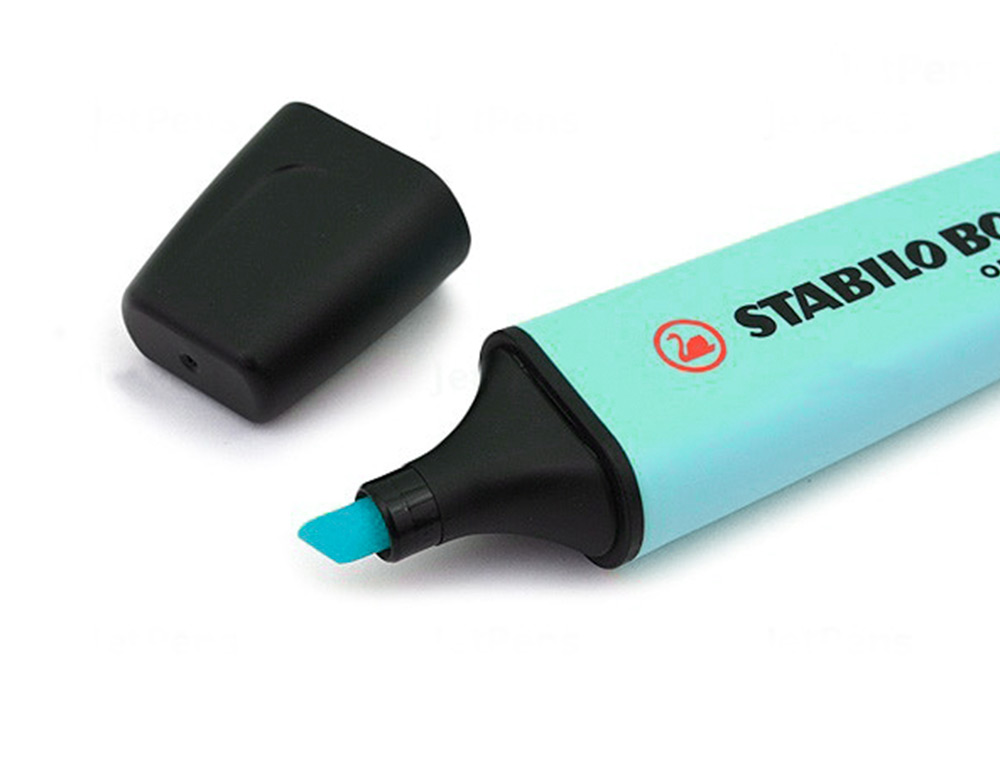 SURLIGNEUR STABILO BOSS PASTEL TRAC 2/5MM POINTE BISEAUTE ENCRE BASE EAU RSISTANTE LUMIRE TOUCHE TURQUOISE