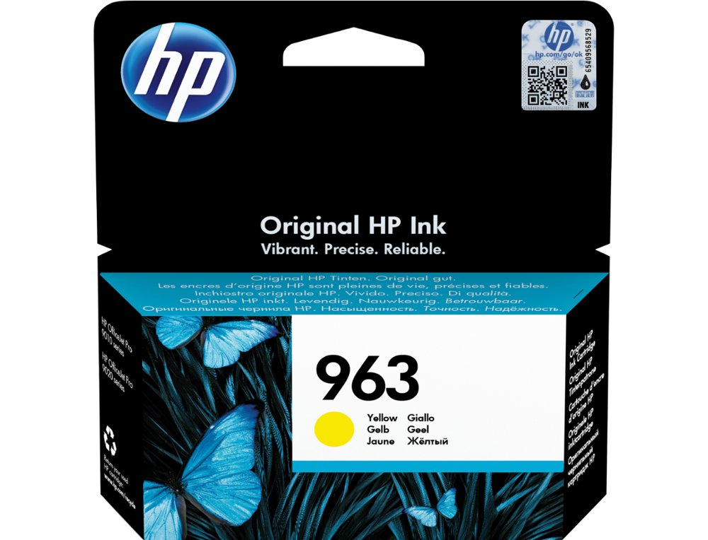 CARTOUCHE HP JET ENCRE 963 OFFICEJET PRO 9010 - 9020 / 9022 / 9023 / 9025 700 PAGES JAUNE