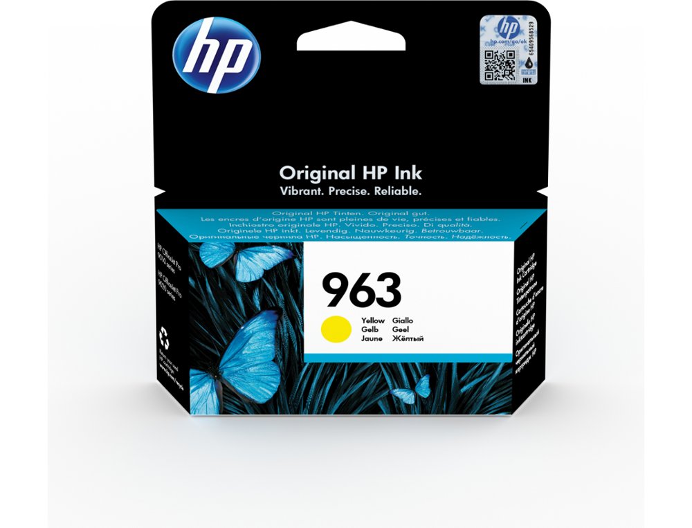 CARTOUCHE HP JET ENCRE 963 OFFICEJET PRO 9010 - 9020 / 9022 / 9023 / 9025 700 PAGES JAUNE