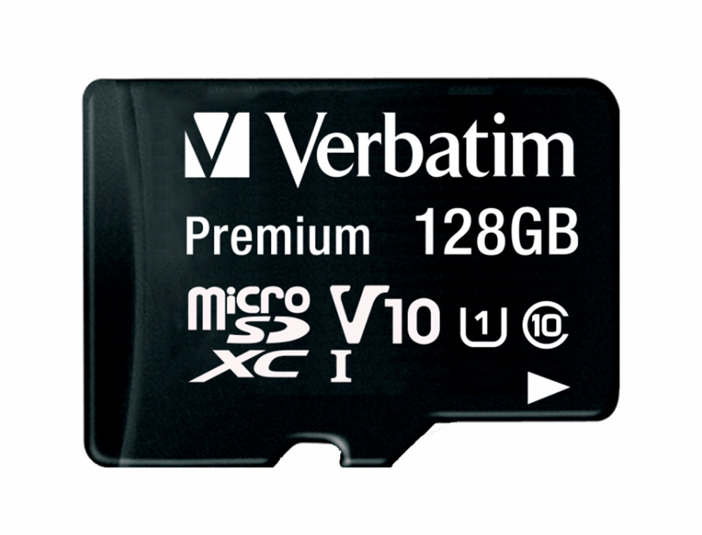 MICRO SDHC VERBATIM 128GB CLASSE 10 AVEC ADAPTATEUR IDEAL VIDEOS QUALITE CINEMA HD 3D VITESSE ECRITURE