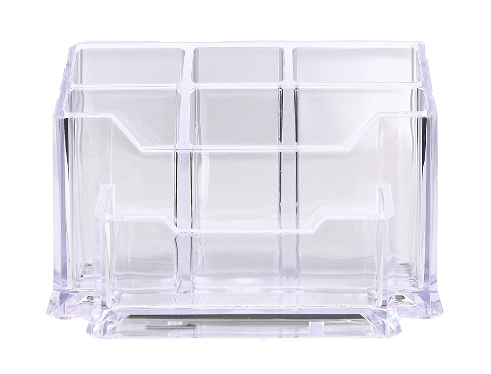 ORGANISATEUR BUREAU 15 PIÈCES 154X105X10MM COLORIS TRANSPARENT