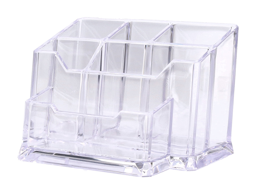 ORGANISATEUR BUREAU 15 PIÈCES 154X105X10MM COLORIS TRANSPARENT
