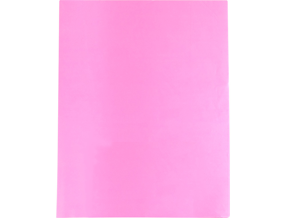 PAPIER DE SOIE LIDERPAPEL 52X76CM 18G/M2 UNICOLORE ROSE SACHET 25F