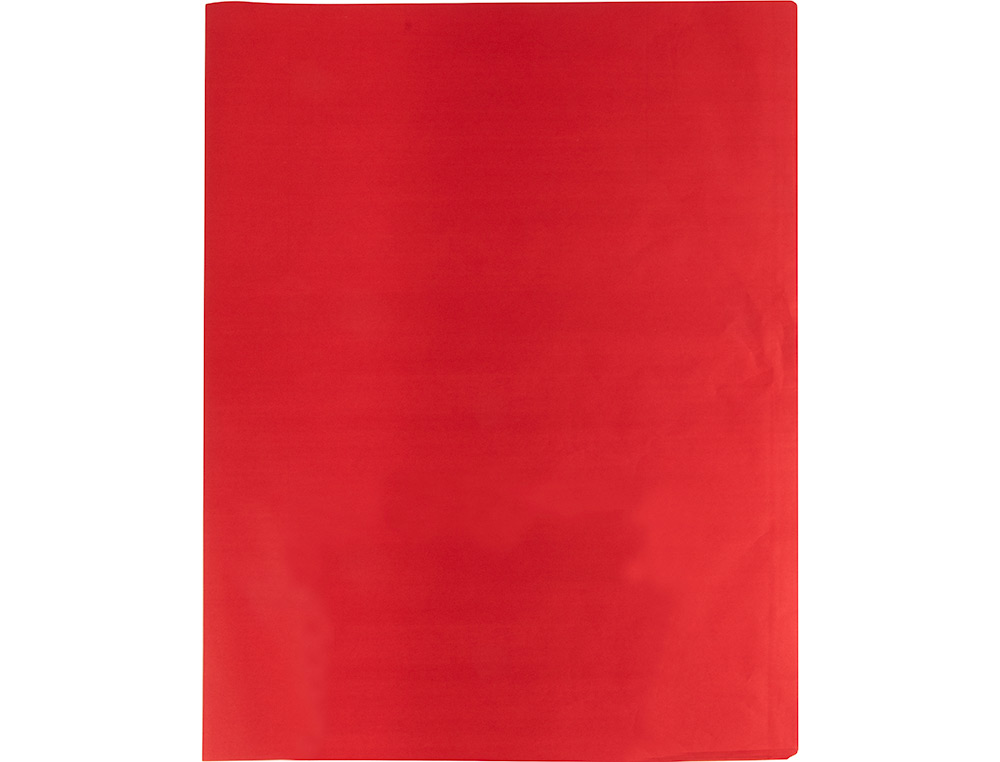 PAPIER DE SOIE LIDERPAPEL 52X76CM 18G/M2 UNICOLORE ROUGE SACHET 25F