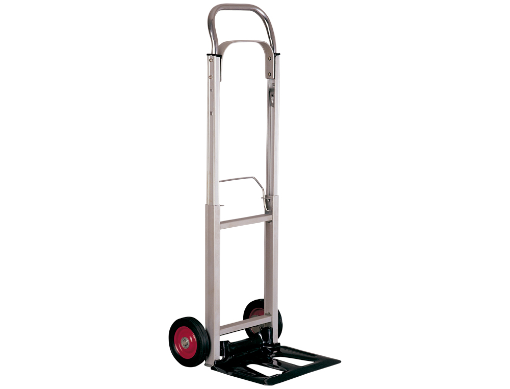 DIABLE PLIANT ALUMINIUM 1100X390X410MM PELLE ACIER ROUES CAOUTCHOUC CHARGE MAXIMALE 90KG POIDS 6.8KG