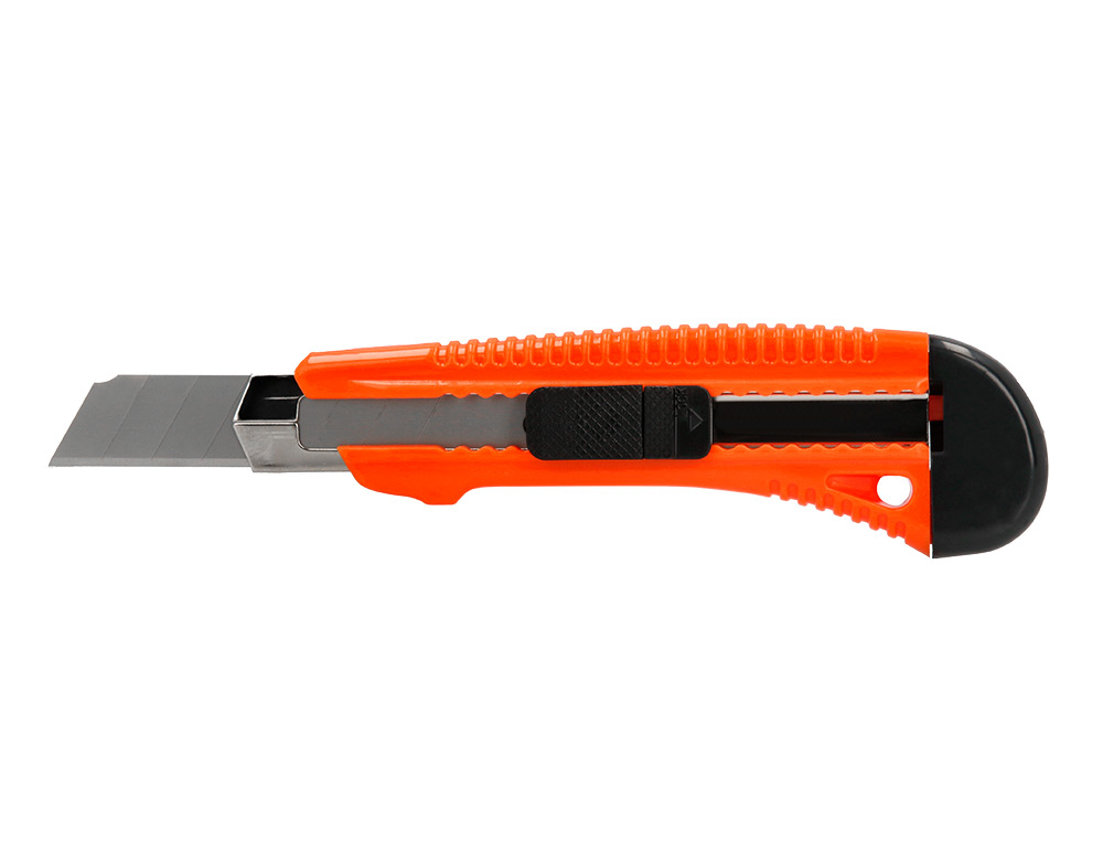 CUTTER XD-38 Q-CONNECT LARGE EN PLASTIQUE LAME 18MM RETRACTABLE INTERCHANGEABLE PRECOUPEE SPECIAL EMBALLAGE CARTON