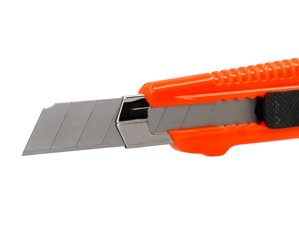 CUTTER XD-38 Q-CONNECT LARGE EN PLASTIQUE LAME 18MM RETRACTABLE INTERCHANGEABLE PRECOUPEE SPECIAL EMBALLAGE CARTON