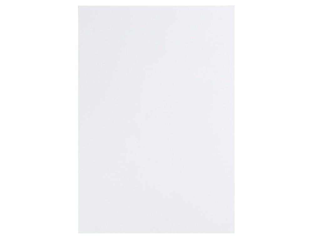 PAPIER CARTONNÉ LIDERPAPEL DESSIN TRAVAUX MANUELS 240G/M2 50X65CM UNICOLORE BLANC