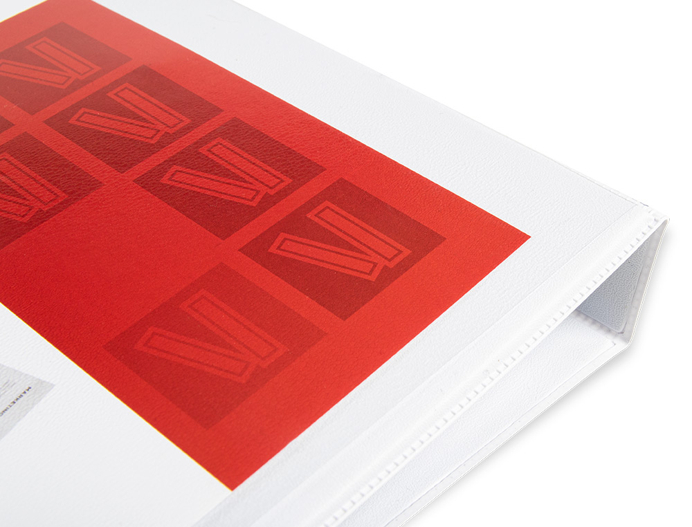 CLASSEUR KANGOUROU LIDERPAPEL 4 ANNEAUX 25MM 283X320MM DOCUMENT A4 PLASTIQUE DOS 40MM COLORIS BLANC