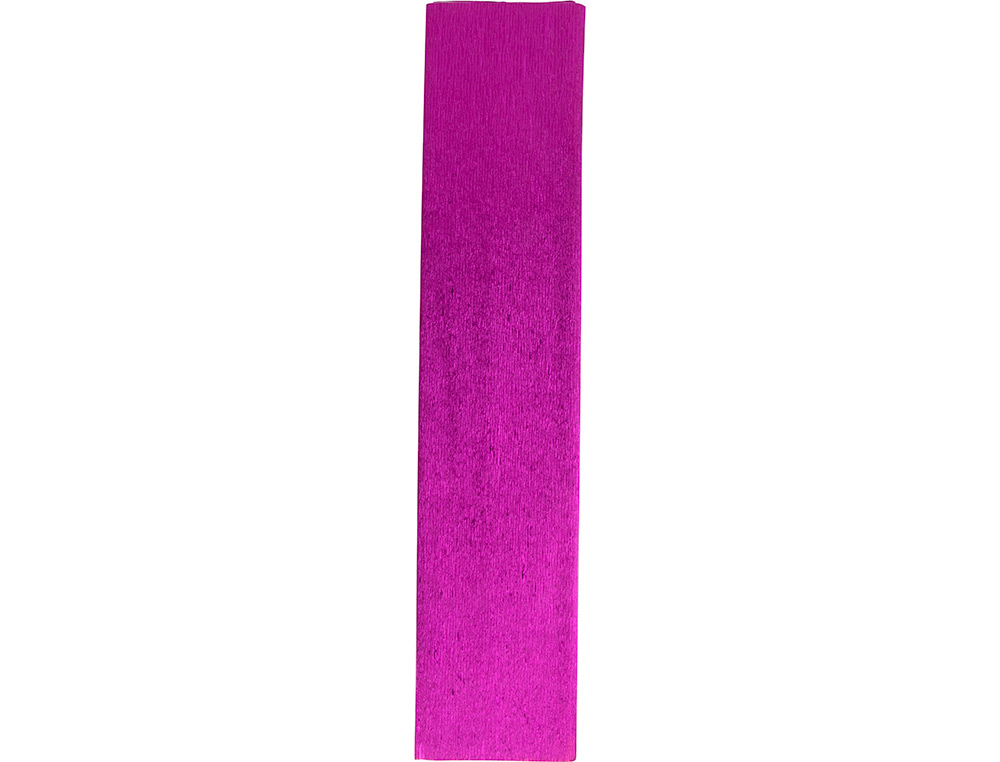PAPIER CRÉPON LIDERPAPEL 34G/M2 50CMX2.5M UNICOLORE ROSE MÉTALLISÉ