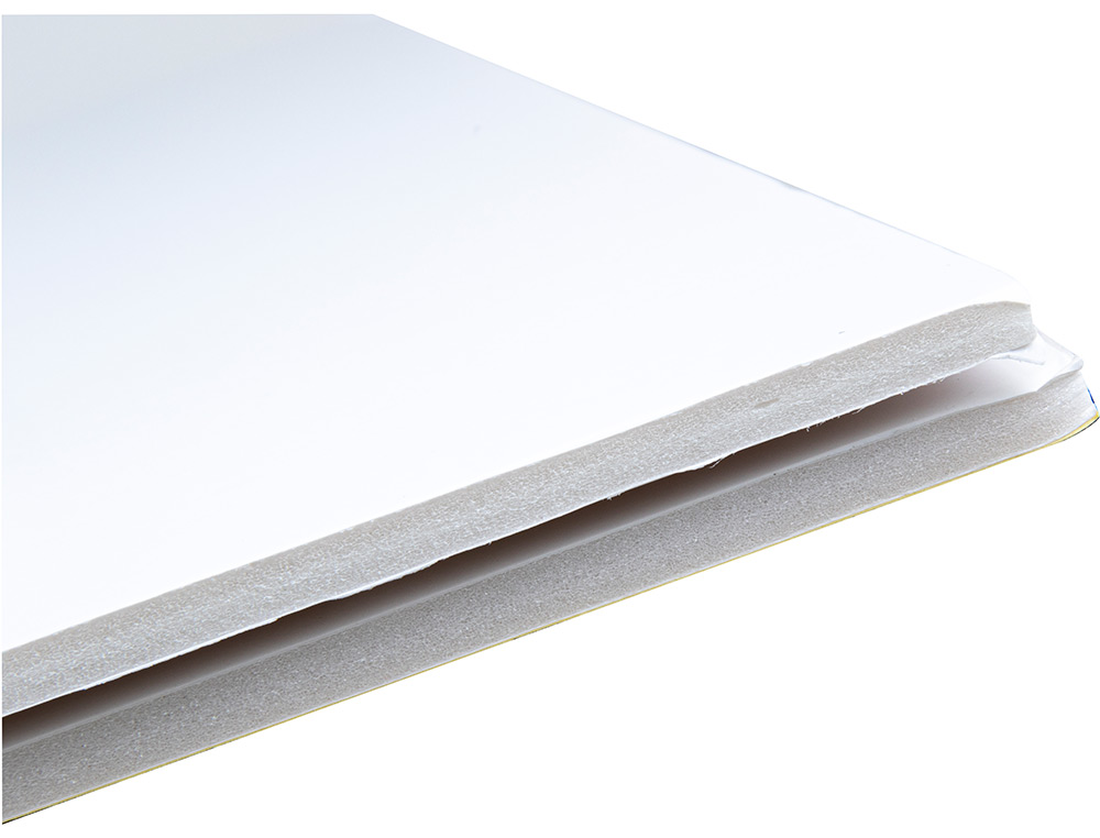 CARTON ENTRECOLLE LIDERPAPEL 50X70CM EPAISSEUR 5MM UNICOLORE BLANC