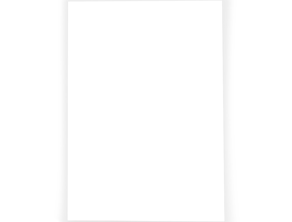 CARTON ENTRECOLLE LIDERPAPEL 70X100CM EPAISSEUR 3MM UNICOLORE BLANC