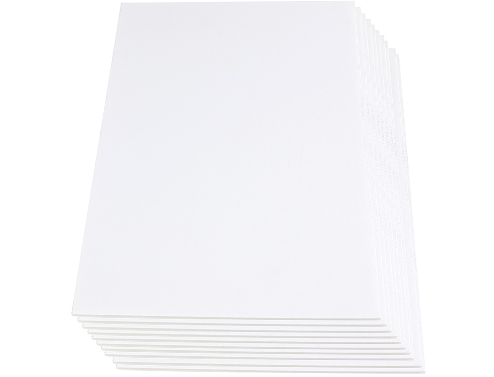 CARTON ENTRECOLLE LIDERPAPEL 70X100CM EPAISSEUR 3MM UNICOLORE BLANC