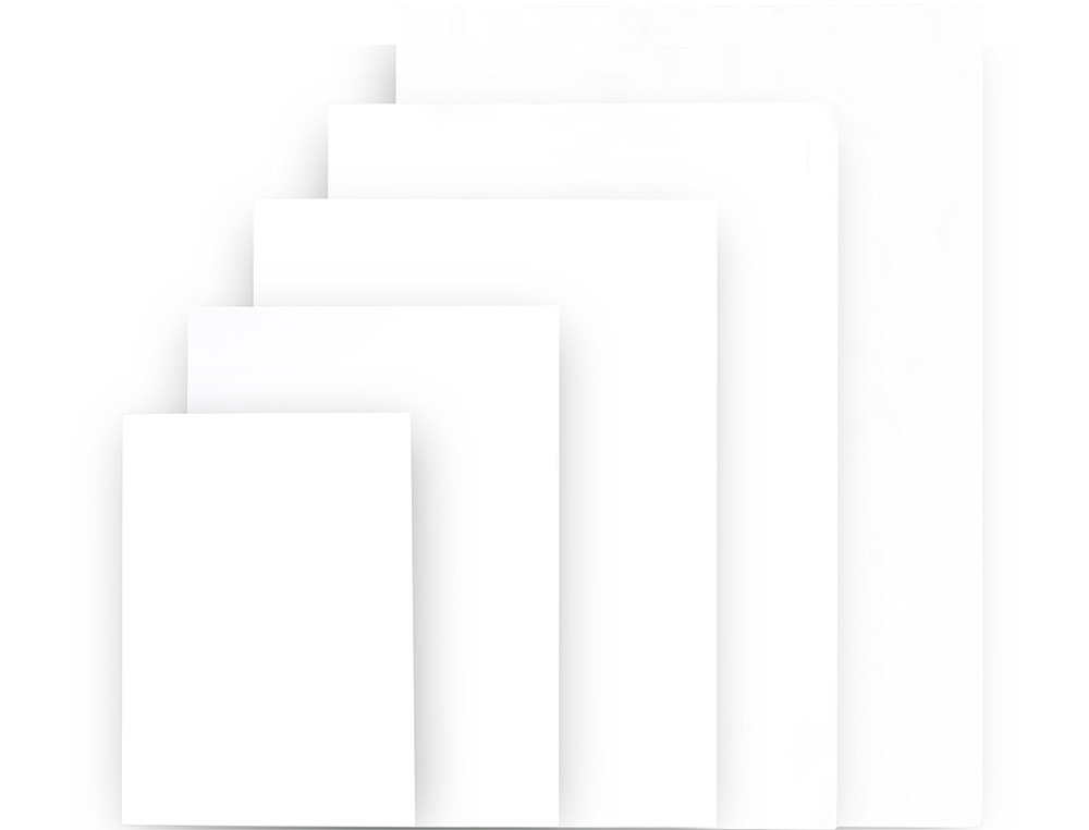 CARTON ENTRECOLLE LIDERPAPEL 70X100CM EPAISSEUR 3MM UNICOLORE BLANC