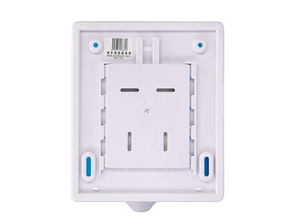 DISTRIBUTEUR ESSUIE-MAINS Q-CONNECT FERMETURE SERRURE 2 CLEFS COLORIS BLEU 225X275X220MM