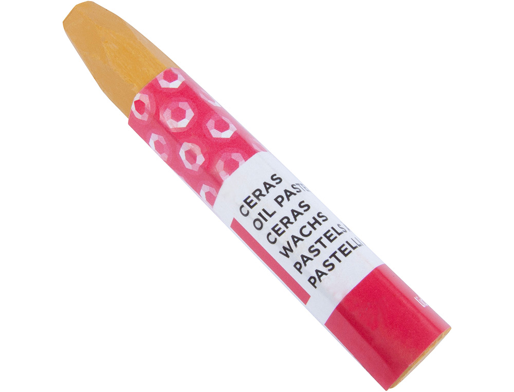 CRAYON CIRE LIDERPAPEL 75MM DIAMÈTRE 12MM PAPIER CARTON TISSU COLORIS BRILLANTS BOÎTE 12 UNITÉS