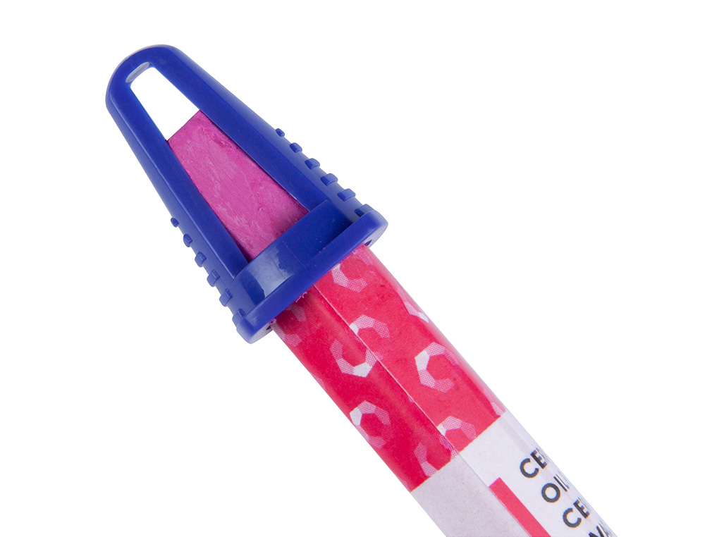 CRAYON CIRE LIDERPAPEL 75MM DIAMÈTRE 12MM TAILLE-CRAYONS ET PORTE-CRAYONS OFFERTS COLORIS BRILLANTS BOÎTE 24 UNITÉS