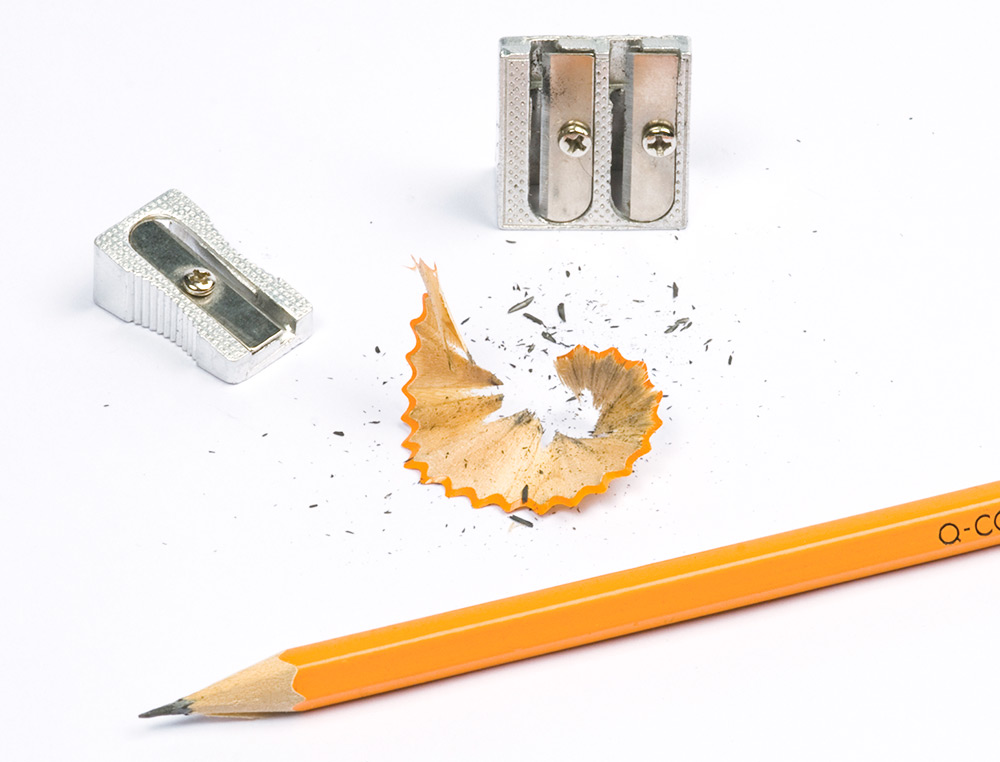 TAILLE-CRAYON Q-CONNECT CLASSIQUE ALUMINIUM ROBUSTE RÉSISTANT 1 USAGE