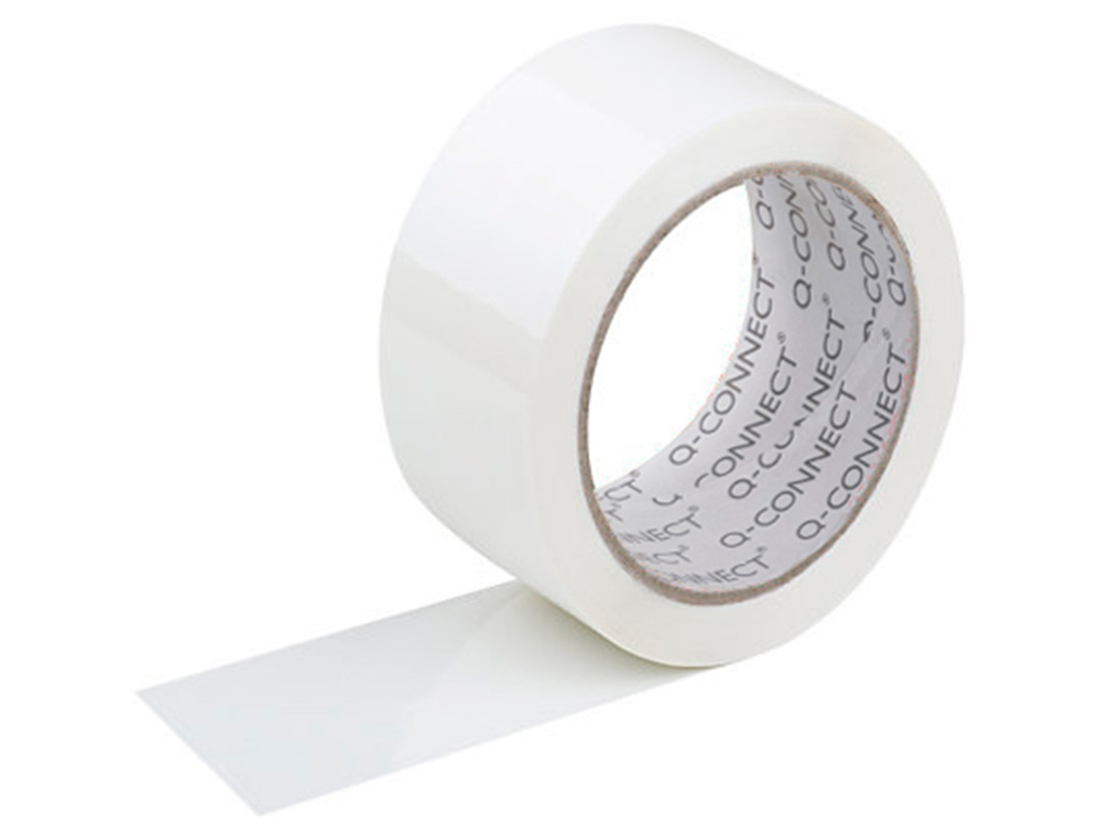 RUBAN ADHESIF Q-CONNECT ECONOMIQUE SPECIAL EMBALLAGE HAUTE ADHERENCE 50MMX66M COLORIS BLANC
