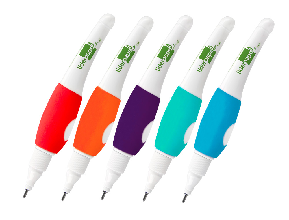 CORRECTEUR LIDERPAPEL GRANDE PRÉCISION COLORIS ASSORTIS PRÉSENTOIR 24 STYLOS