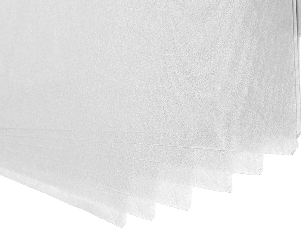 PAPIER DE SOIE LIDERPAPEL 52X76CM 18G/M2 UNICOLORE BLANC SACHET 25F