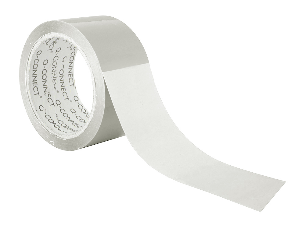 RUBAN ADHESIF Q-CONNECT POLYPROPYLENE 60 MICRONS SANS SOLVANT RECYCLABLE SILENCIEUX 50MMX66M COLORIS TRANSPARENT