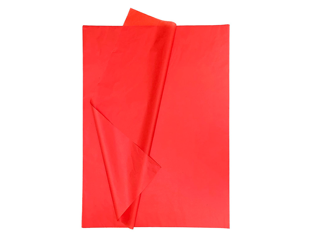 PAPIER SOIE LIDERPAPEL 52X76CM PRSENTOIR 60 SACHETS 5F 12 COLORIS ASSORTIS