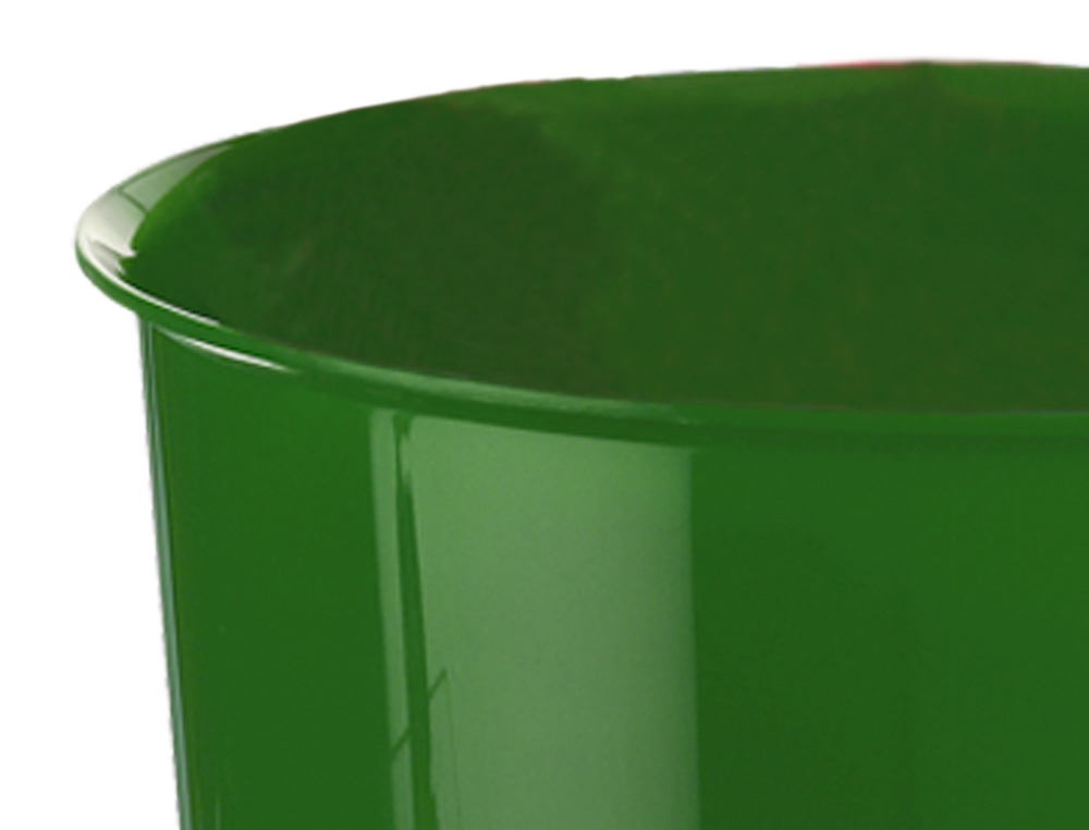 CORBEILLE À PAPIER Q-CONNECT PLASTIQUE RÉSISTANT 16L 310X290MM COLORIS VERT OPAQUE