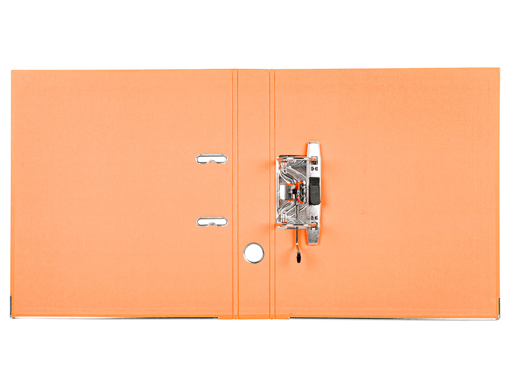 CLASSEUR LEVIER LIDERPAPEL A4 DOCUMENTA CARTON REMBORDÉ 1,9MM DOS 52MM RADO MÉTALLIQUE COLORIS ORANGE