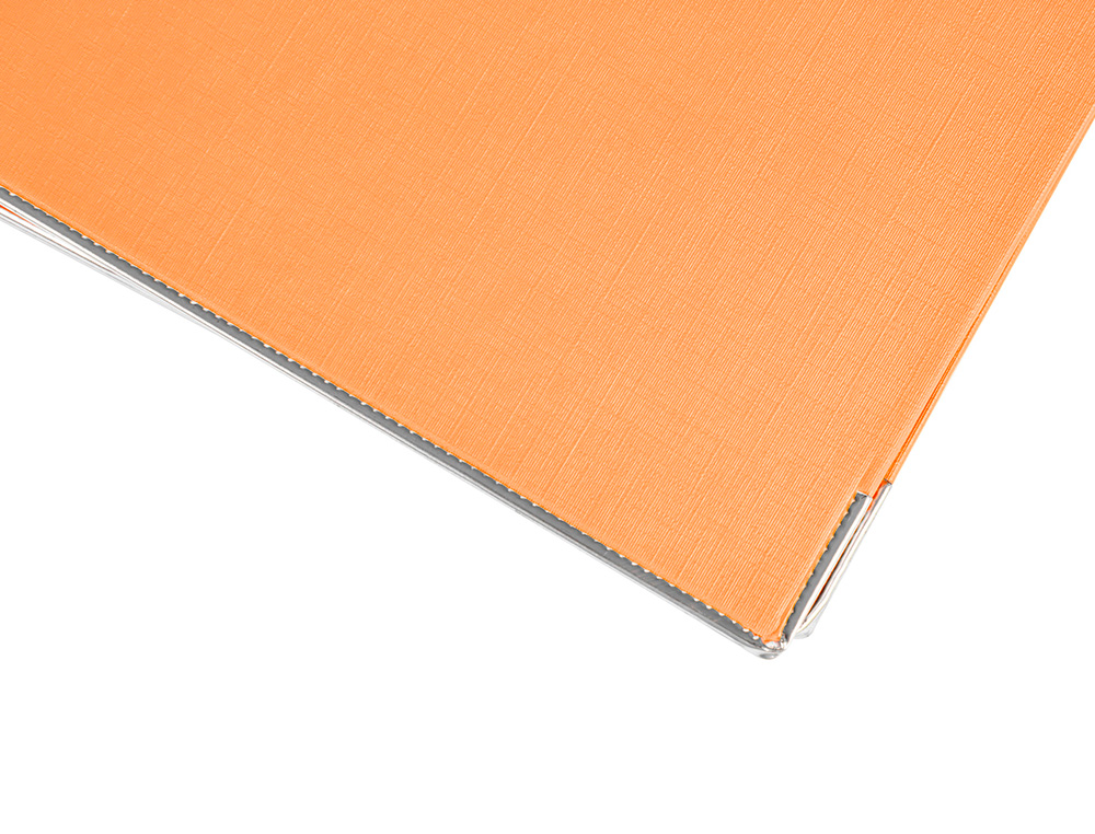 CLASSEUR LEVIER LIDERPAPEL A4 DOCUMENTA CARTON REMBORDÉ 1,9MM DOS 52MM RADO MÉTALLIQUE COLORIS ORANGE